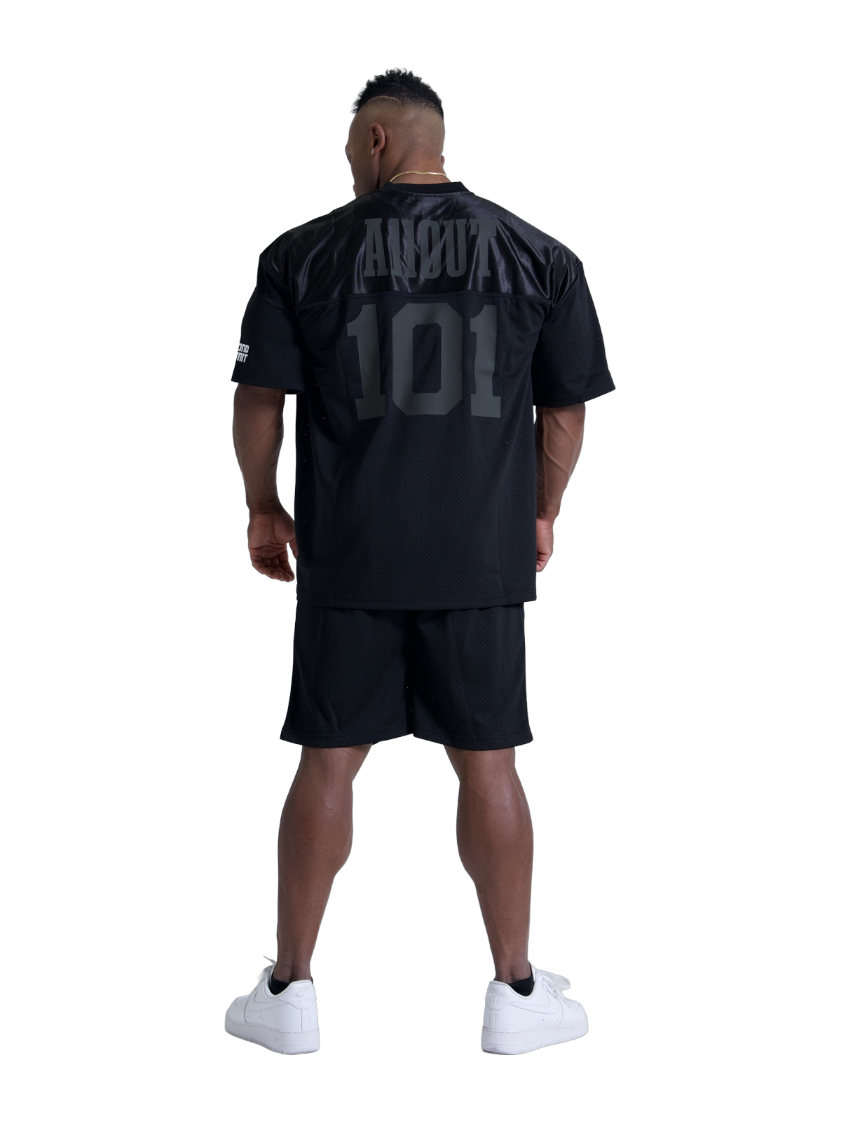 HOCKEY SHIRT STEALTH BLACK モデル着用 バック
