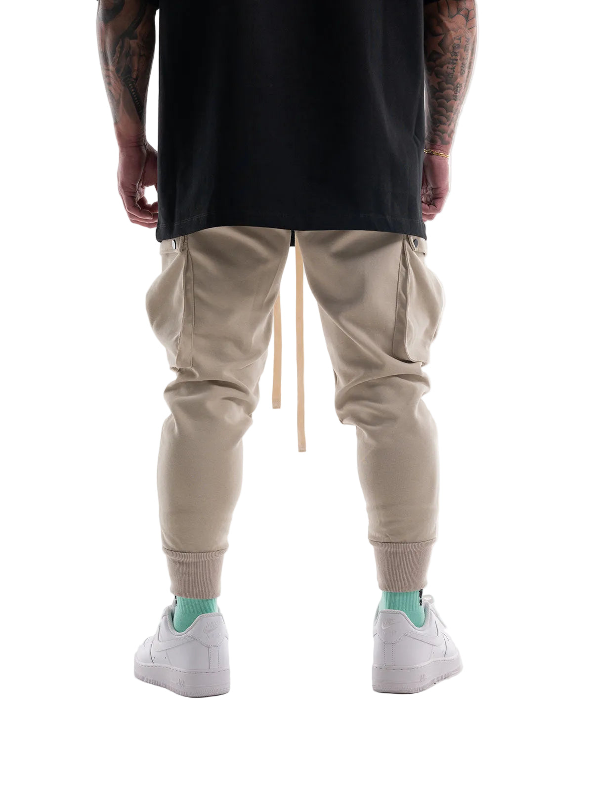 SWEAT PANTS SPRAY (BLACK)