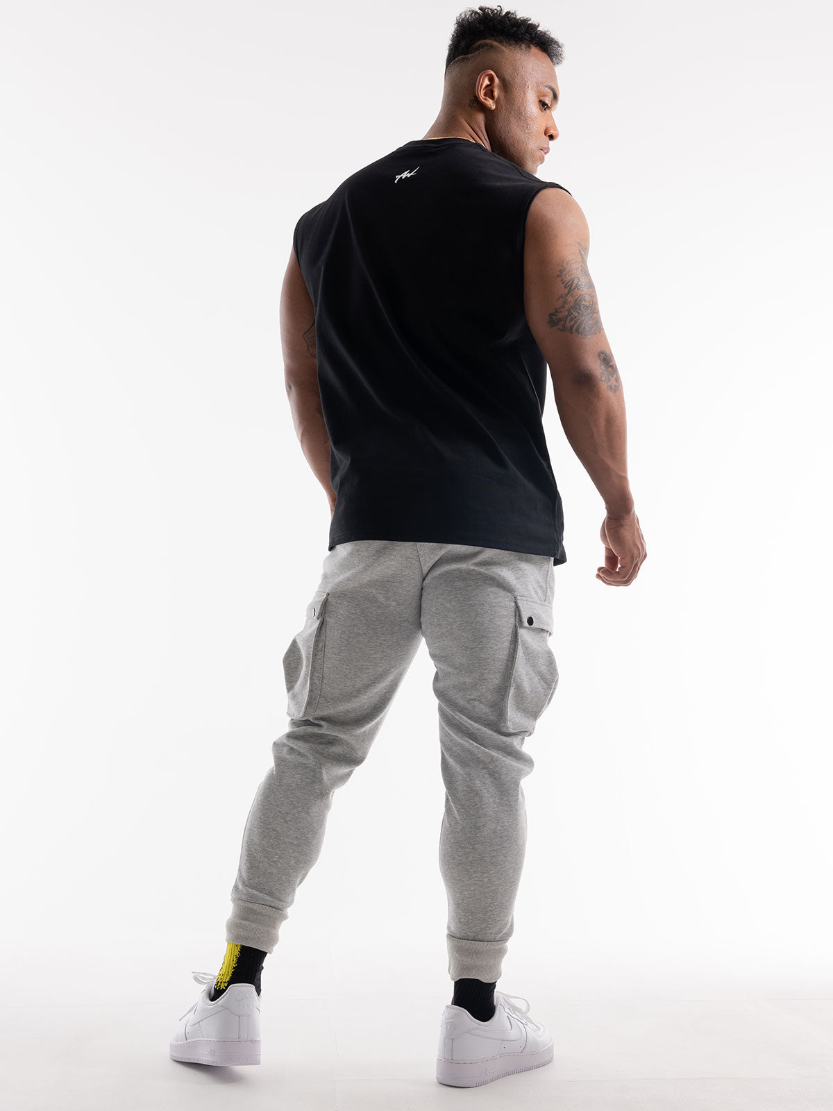 CARGO PANTS ONE POINT LOGO(GRAY)