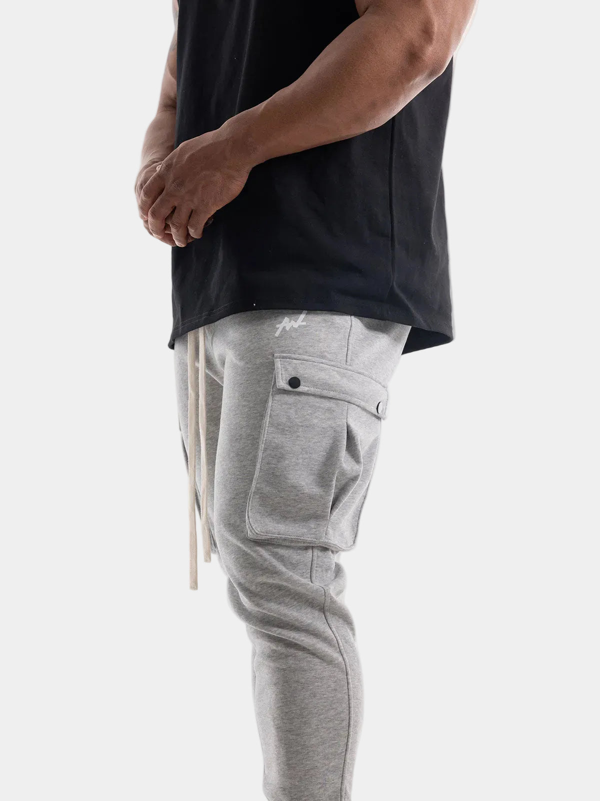 SWEAT PANTS SPRAY (BLACK)