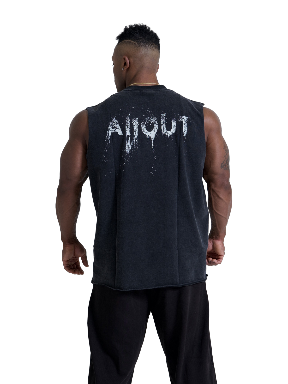 TANK TOP DISTORTION BLACK
