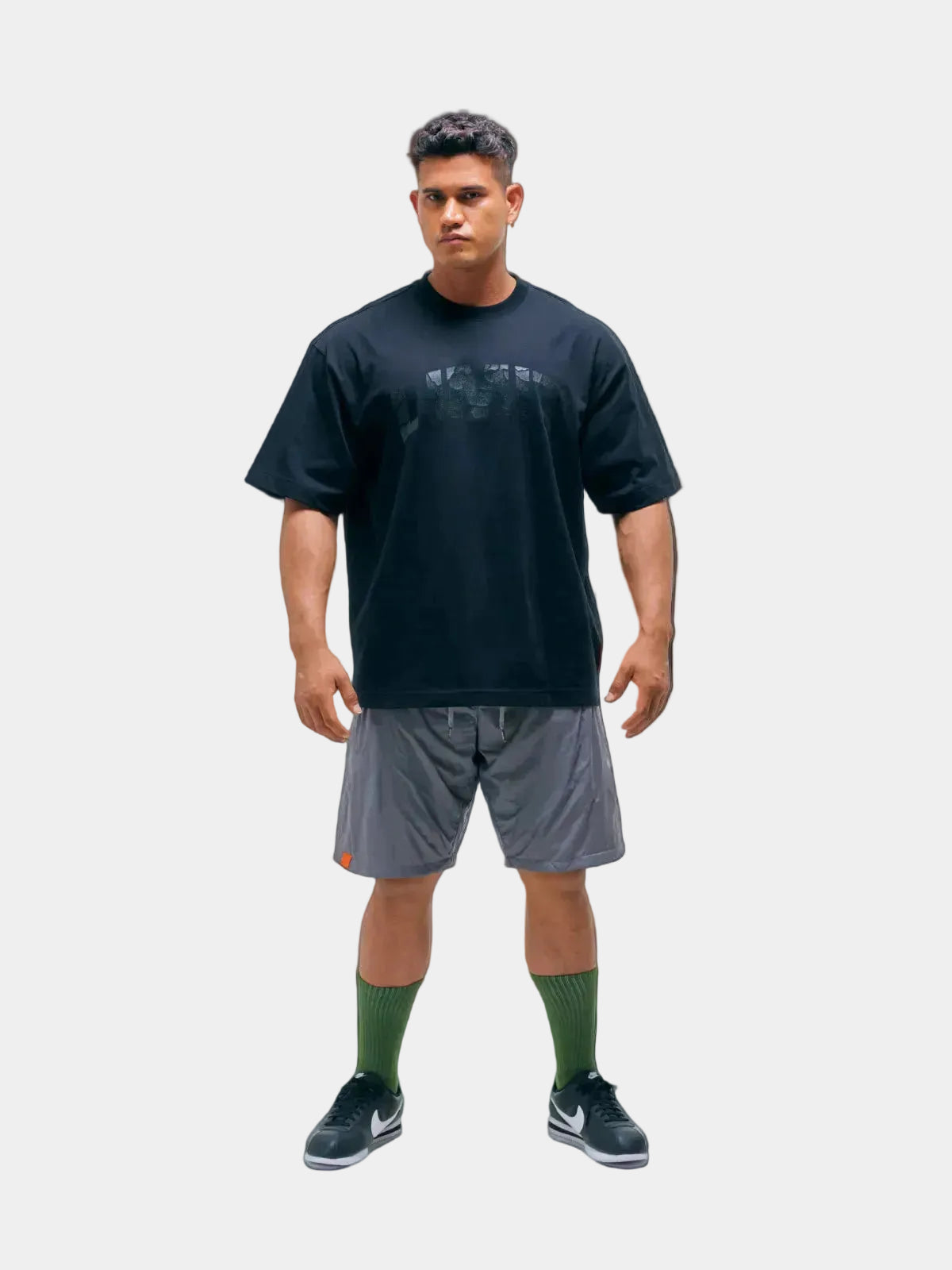 EASY SHORTS Orange label(GRAY)