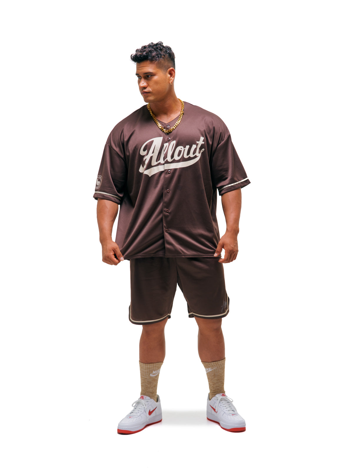 Baseball shirt (brown)