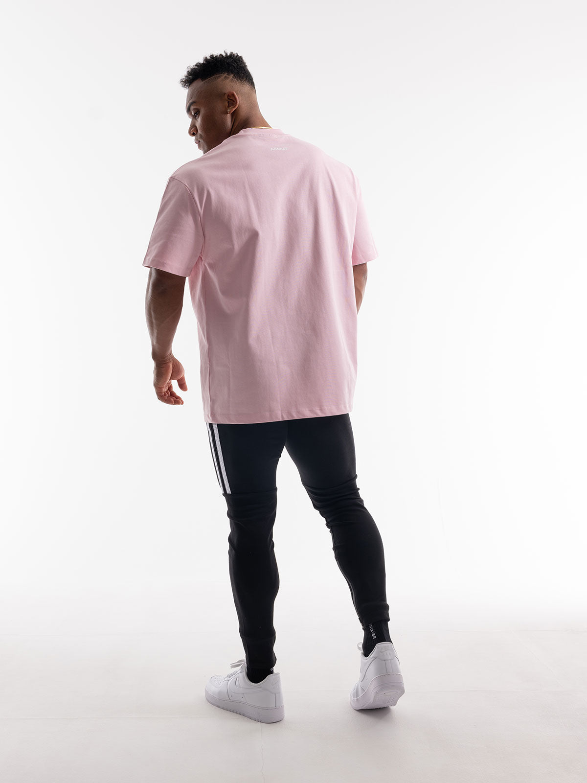 SWEAT PANTS SPRAY (BLACK)