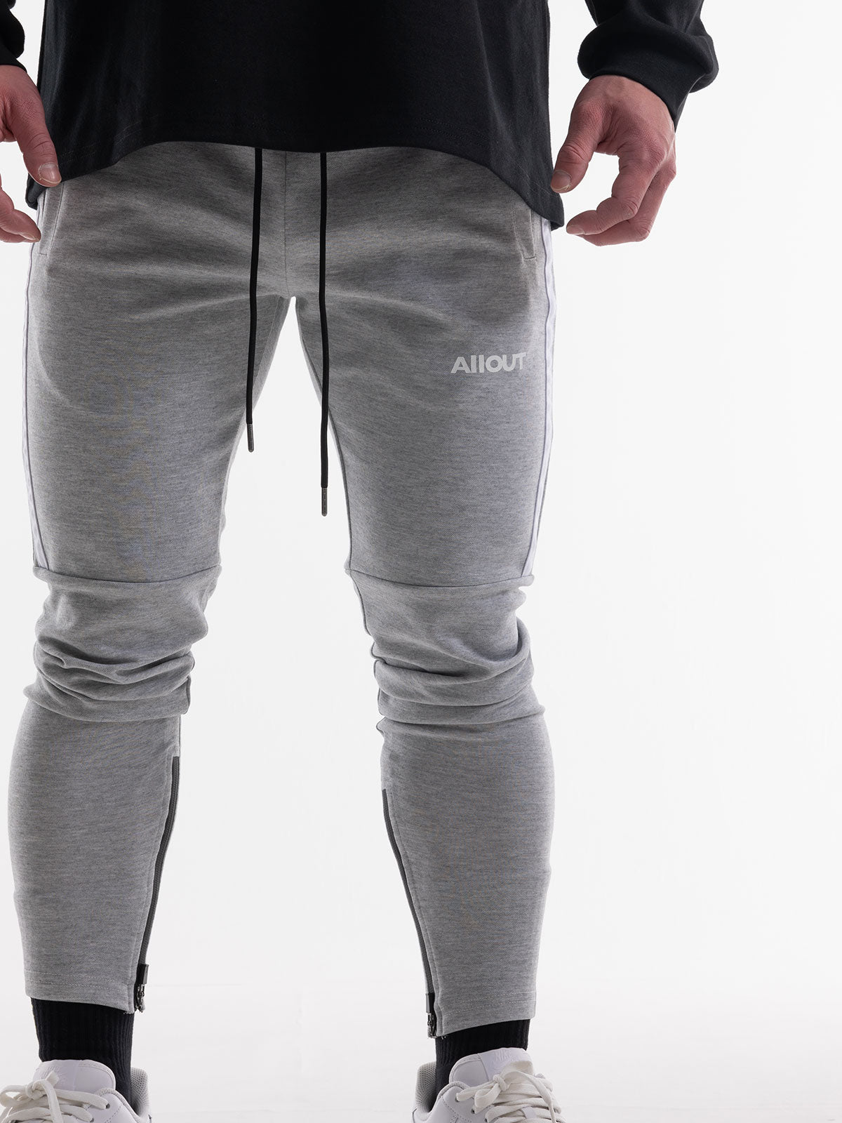 SWEAT PANTS SPRAY (BLACK)