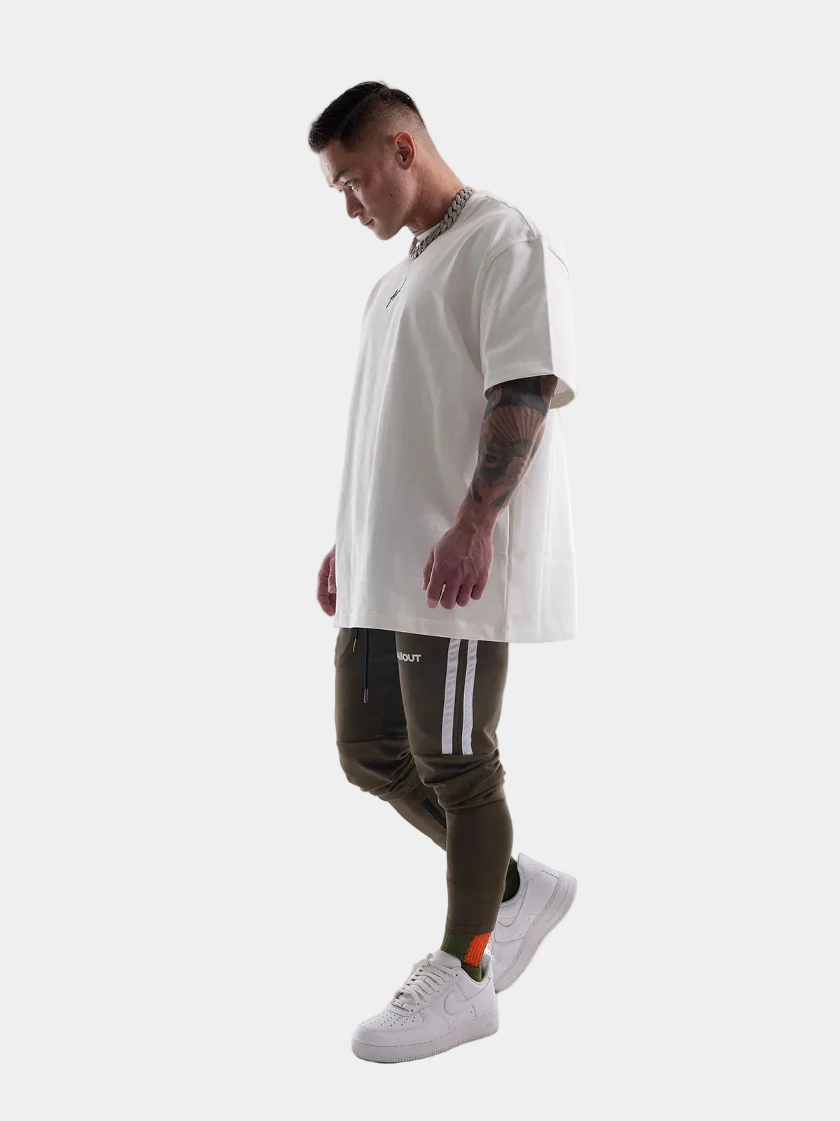SWEAT PANTS SPRAY (BLACK)