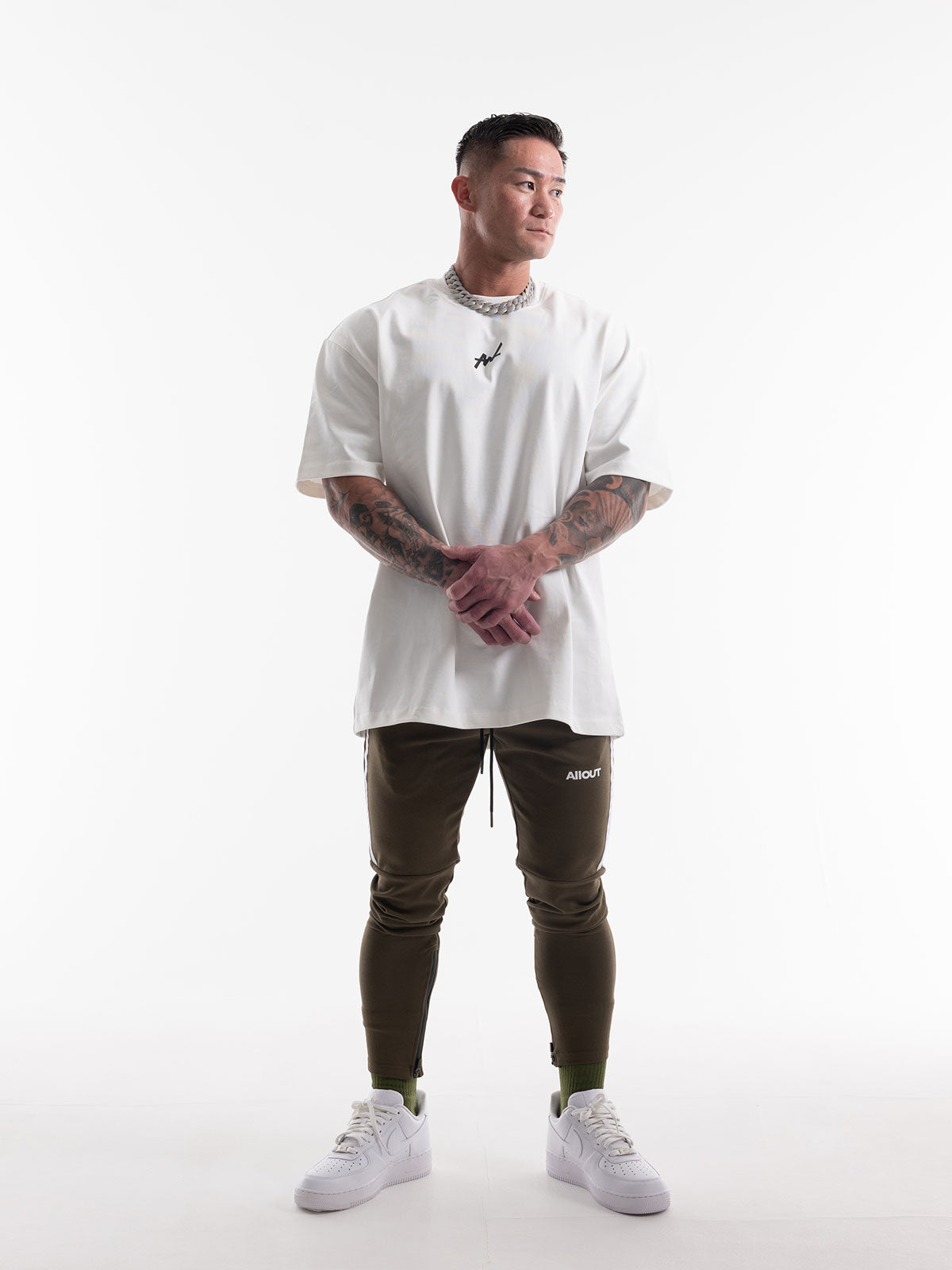 SWEAT PANTS SPRAY (BLACK)