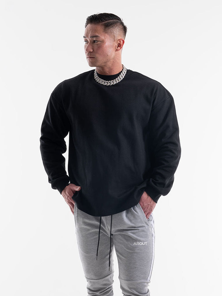 LONG SLEEVE T-shirt RUBBER TAG(BLACK)