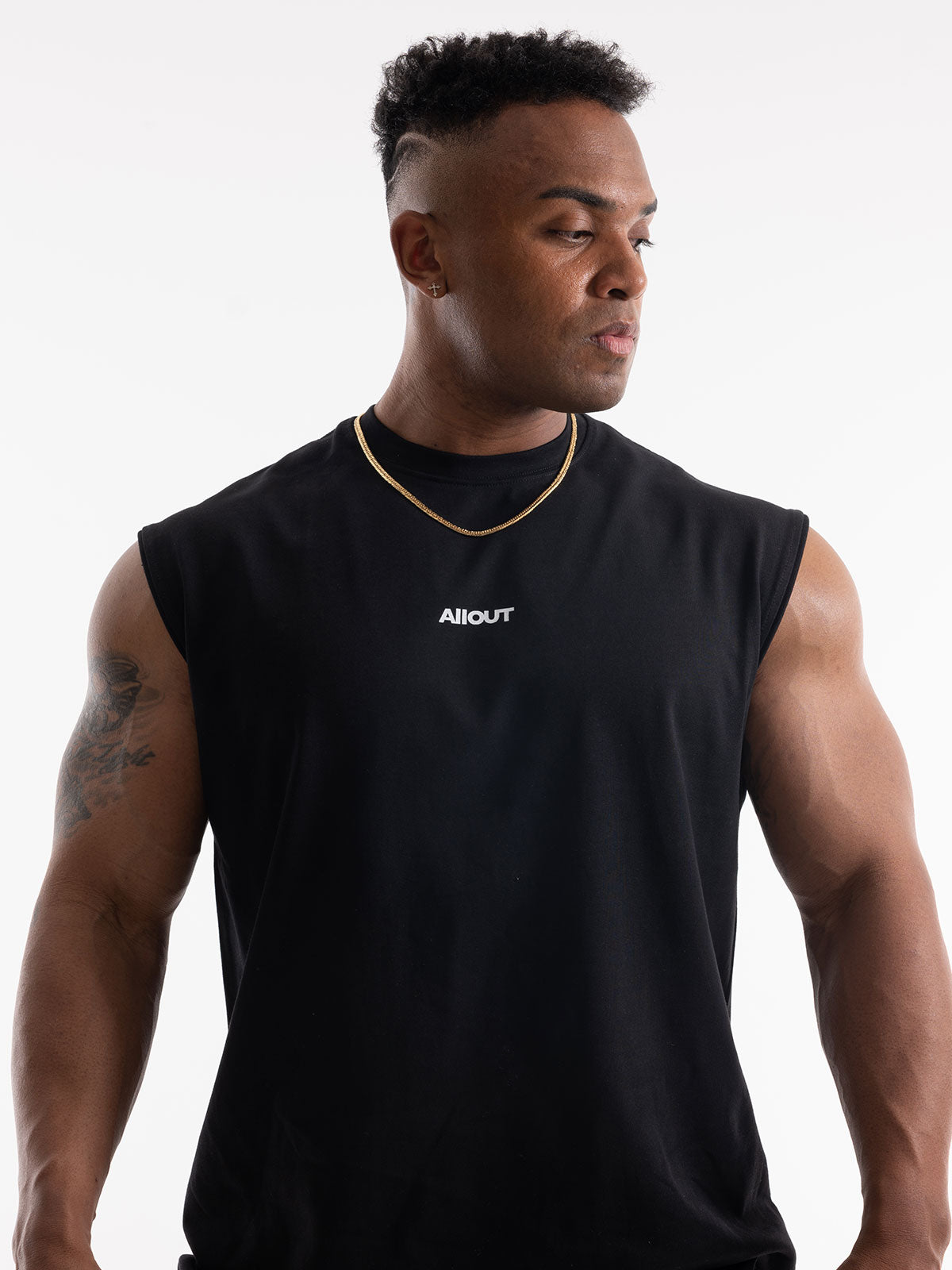 NO SLEEVE HANDCRAFTED LOGO(BLACK)