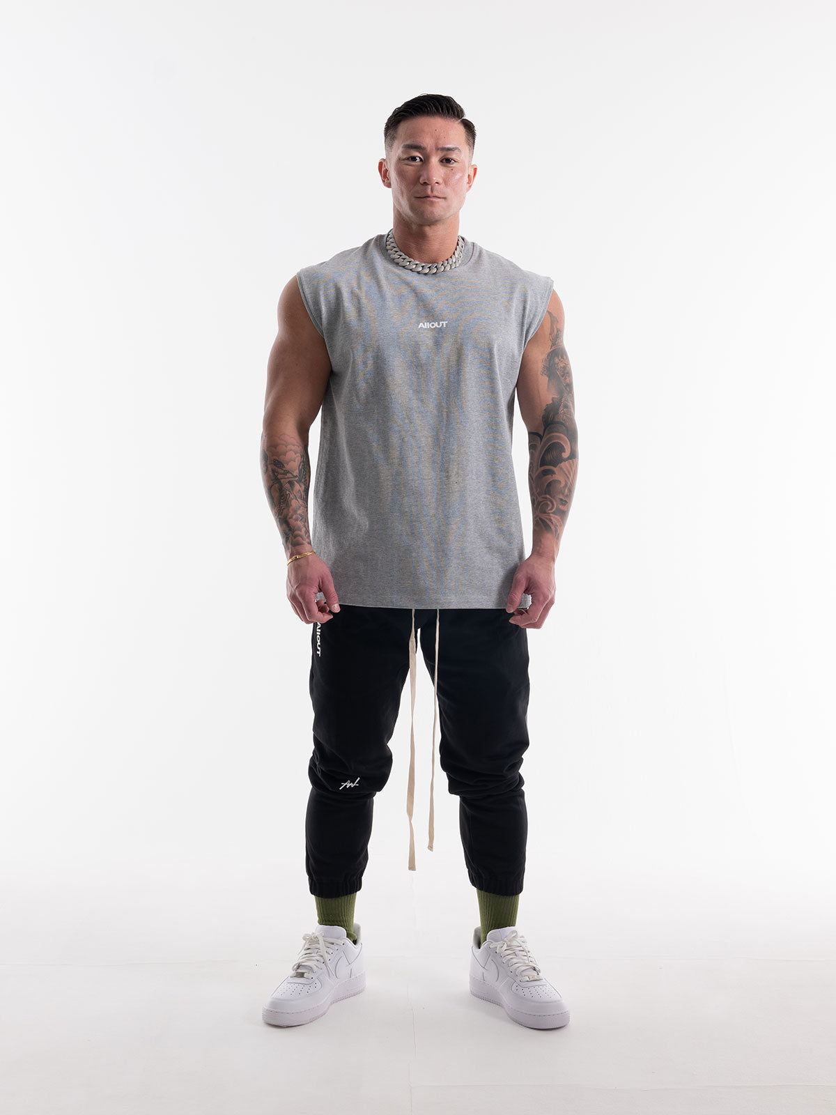 NO SLEEVE HANDCRAFTED LOGO(GRAY)