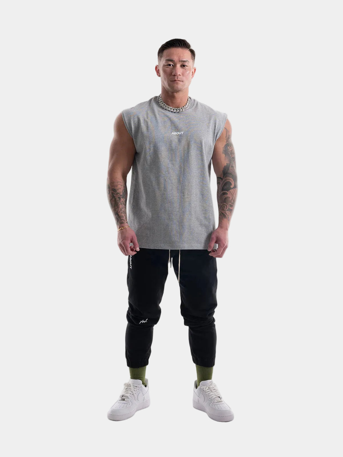 NO SLEEVE HANDCRAFTED LOGO(GRAY)