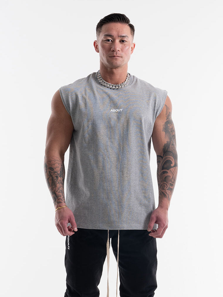NO SLEEVE HANDCRAFTED LOGO(GRAY)