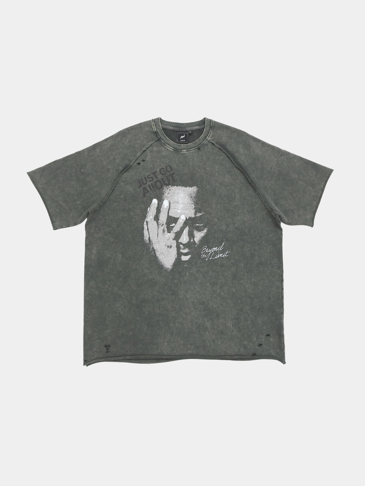SWEAT TEE | JUST GO ALL OUT 平置き フロント