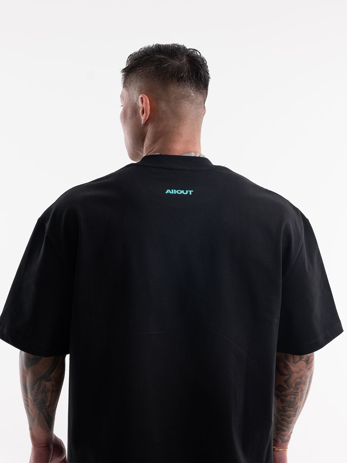 T-shirt SIMPLE LOGO BIG SILHOUETTE(BLACK)