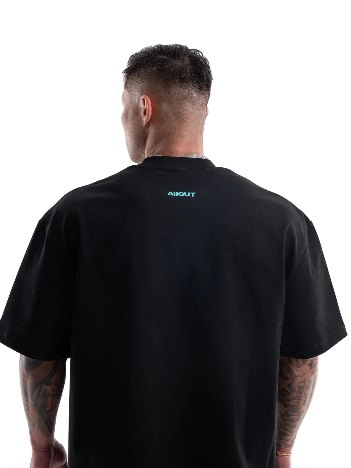 T-shirt SIMPLE LOGO BIG SILHOUETTE(BLACK)