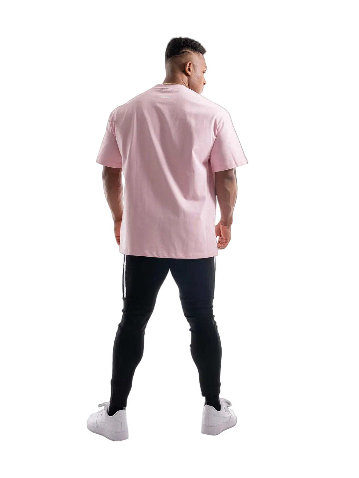 T-shirt SIMPLE LOGO BIG SILHOUETTE(PINK)