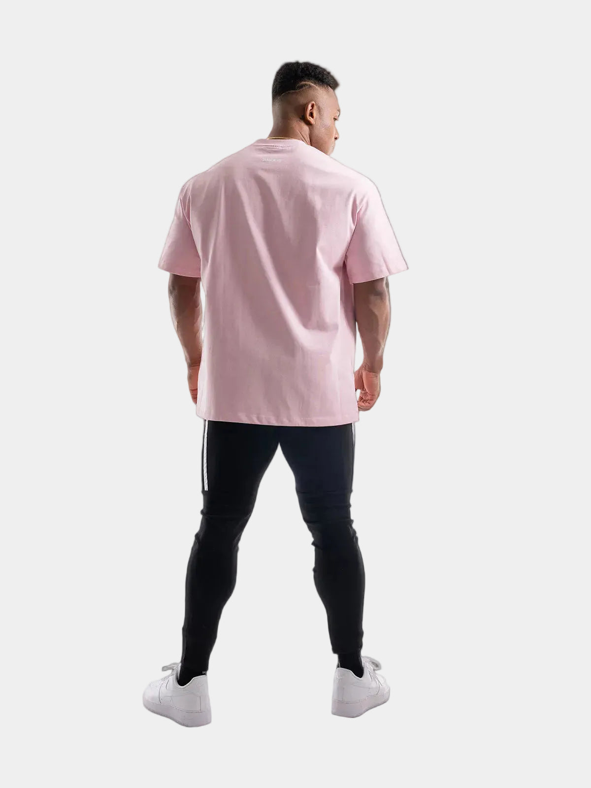 T-shirt SIMPLE LOGO BIG SILHOUETTE(PINK)