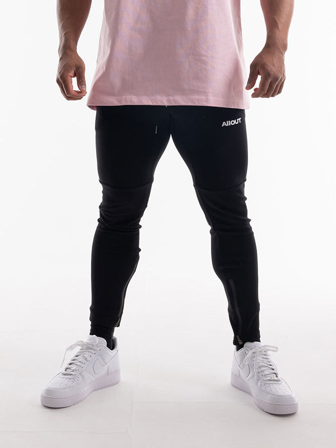 2 LINE STRETCH PANTS(BLACK)