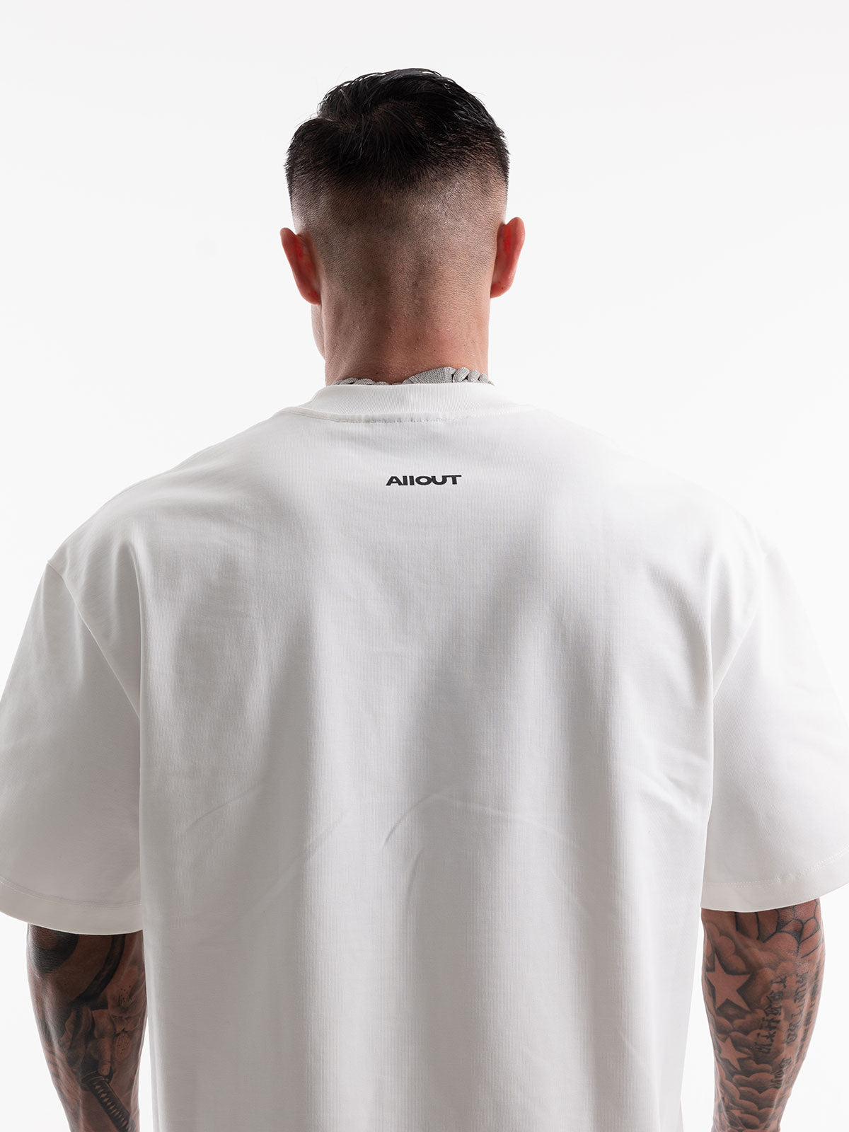 T-shirt SIMPLE LOGO BIG SILHOUETTE(WHITE)