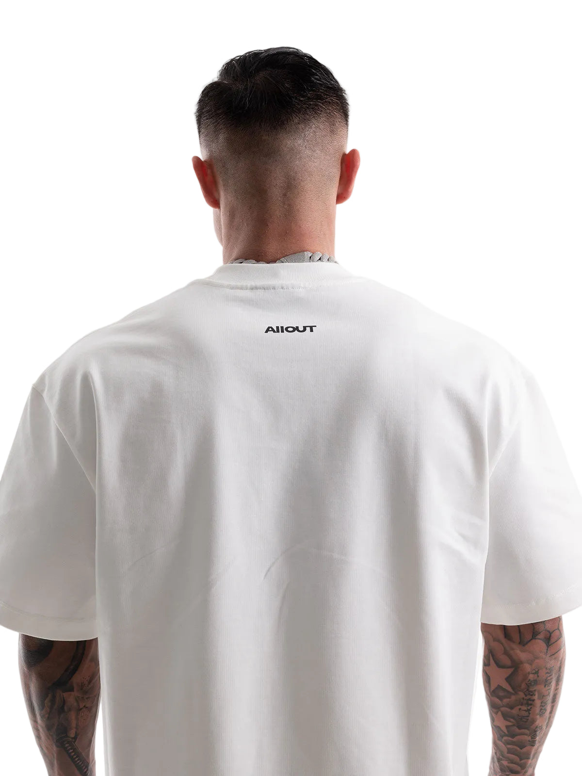 T-shirt SIMPLE LOGO BIG SILHOUETTE(WHITE)