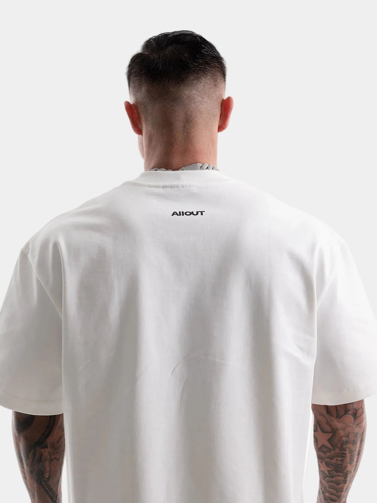 T-shirt SIMPLE LOGO BIG SILHOUETTE(WHITE)