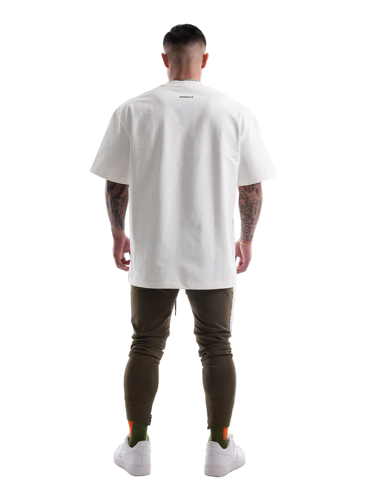 T-shirt SIMPLE LOGO BIG SILHOUETTE(WHITE)