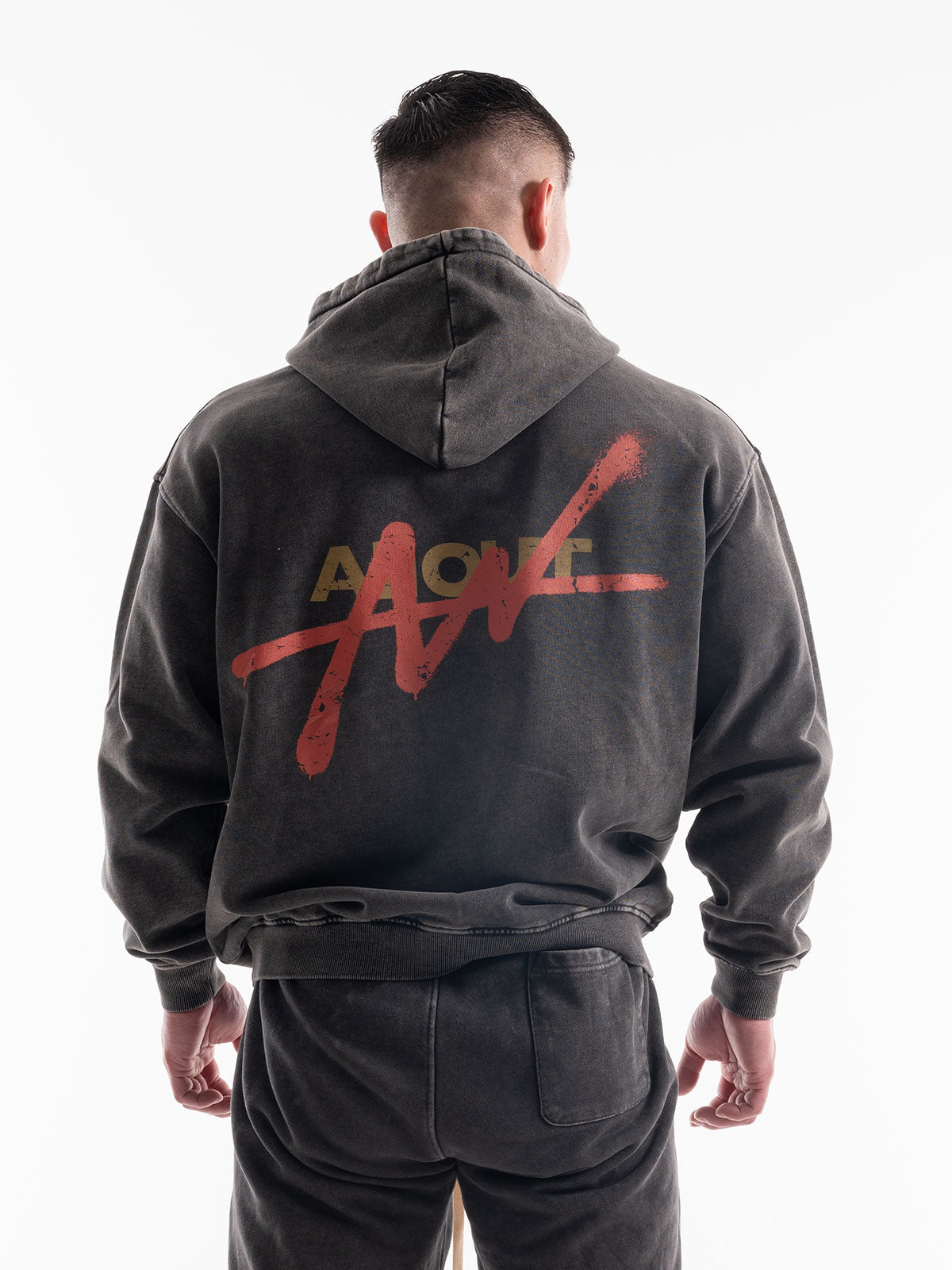 SWEAT HOODIE SPRAY (BLACK)