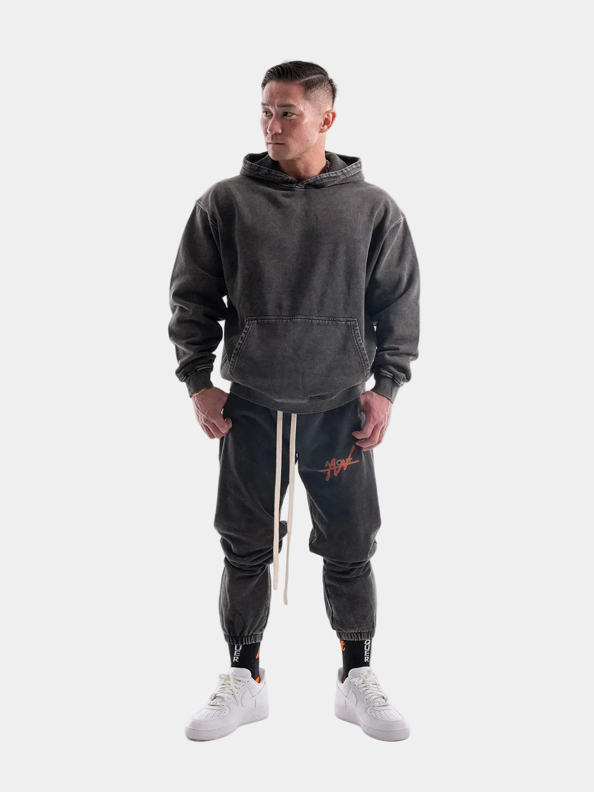 SWEAT HOODIE SPRAY (BLACK)