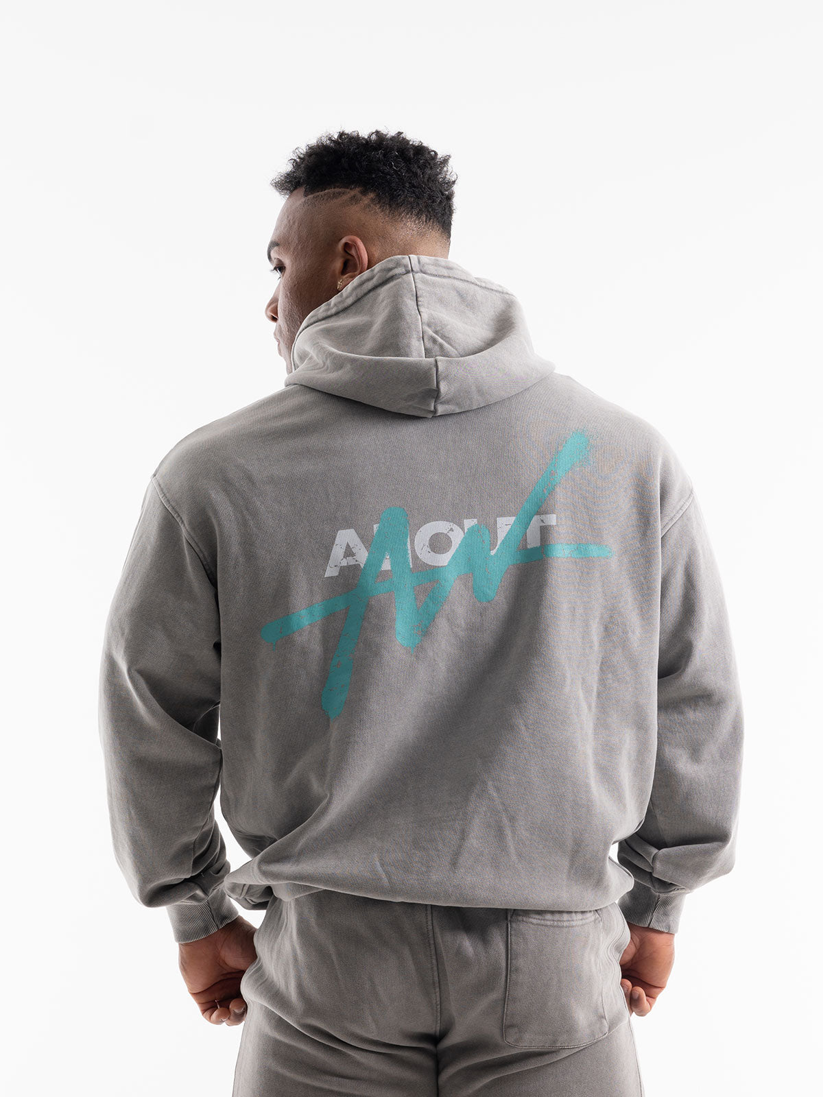 SWEAT HOODIE VINTAGE LOGO(LIGHT GRAY)