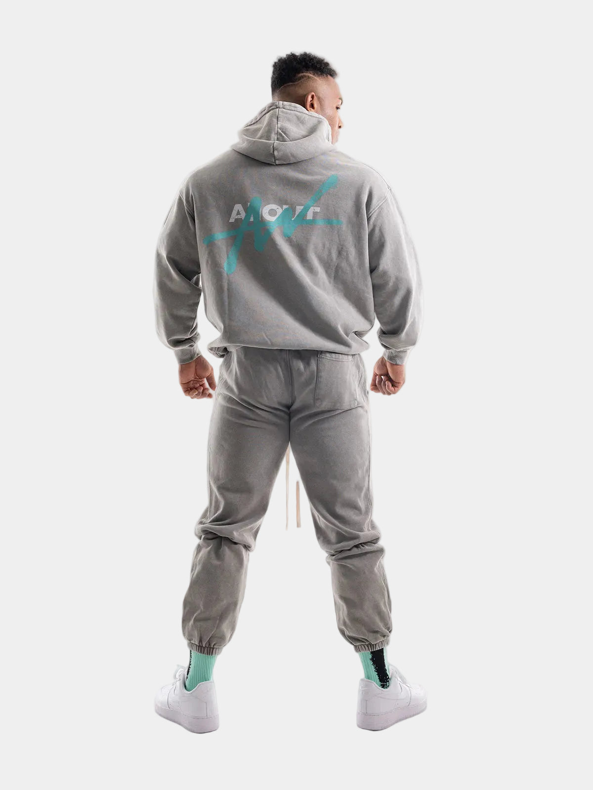 SWEAT HOODIE SPRAY (BLACK)