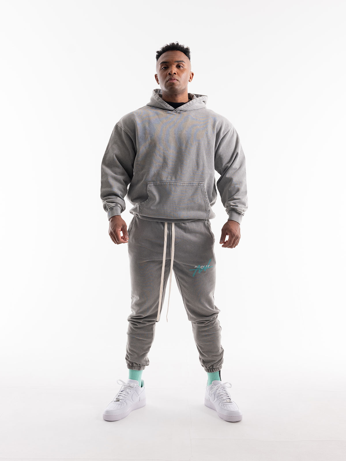 SWEAT PANTS VINTAGE LOGO(LIGHT GRAY)