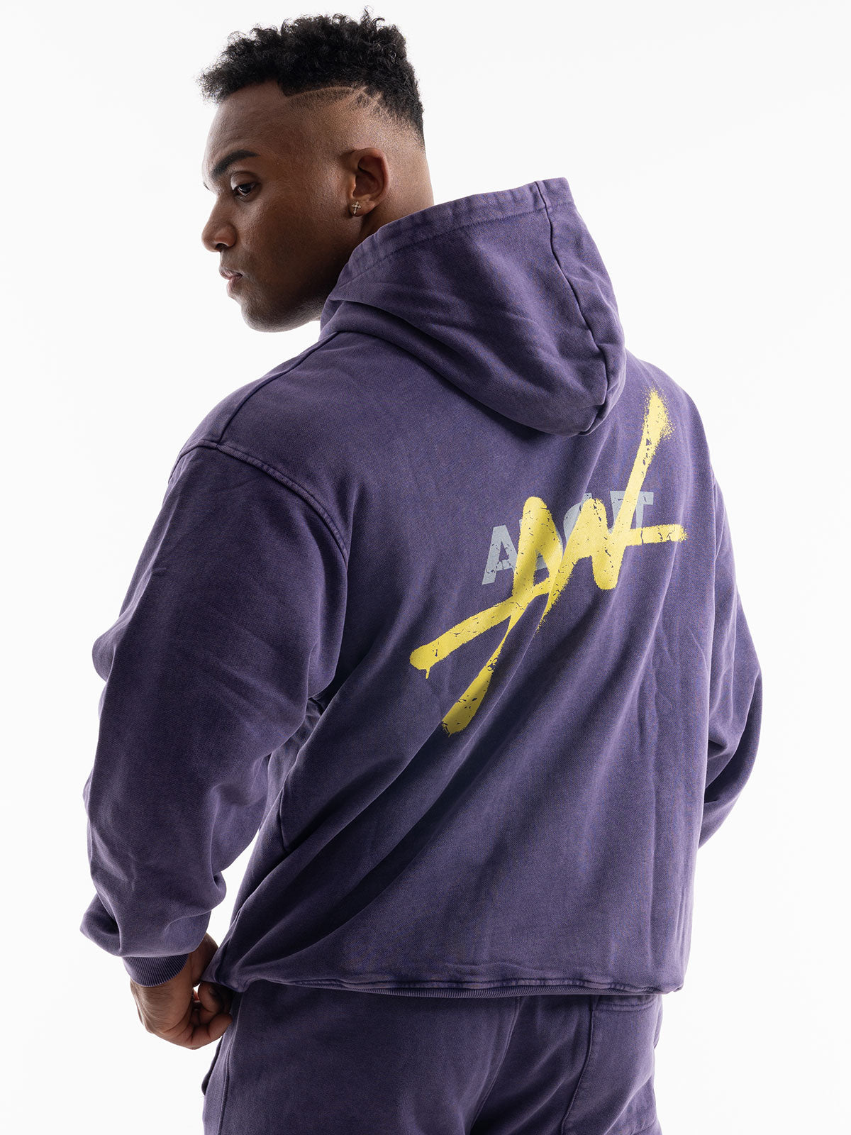 SWEAT HOODIE VINTAGE LOGO(PURPLE)