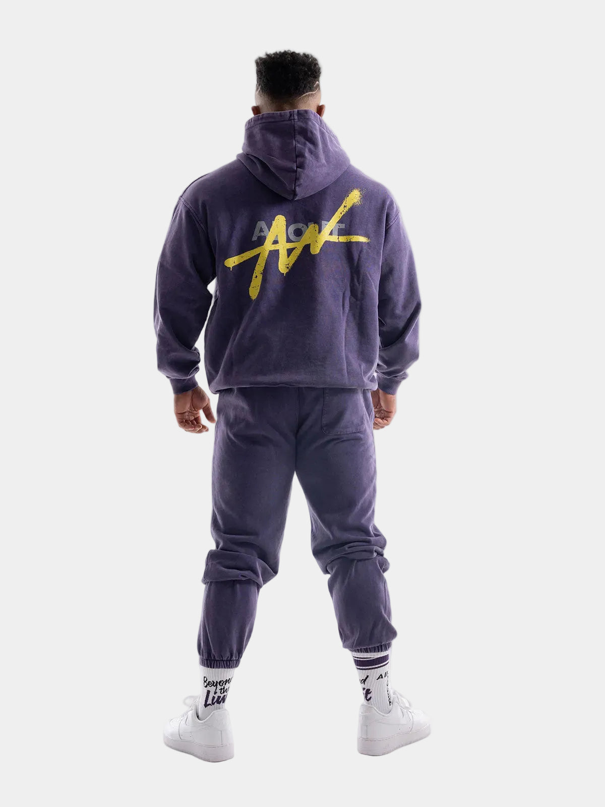 SWEAT PANTS VINTAGE LOGO(PURPLE)