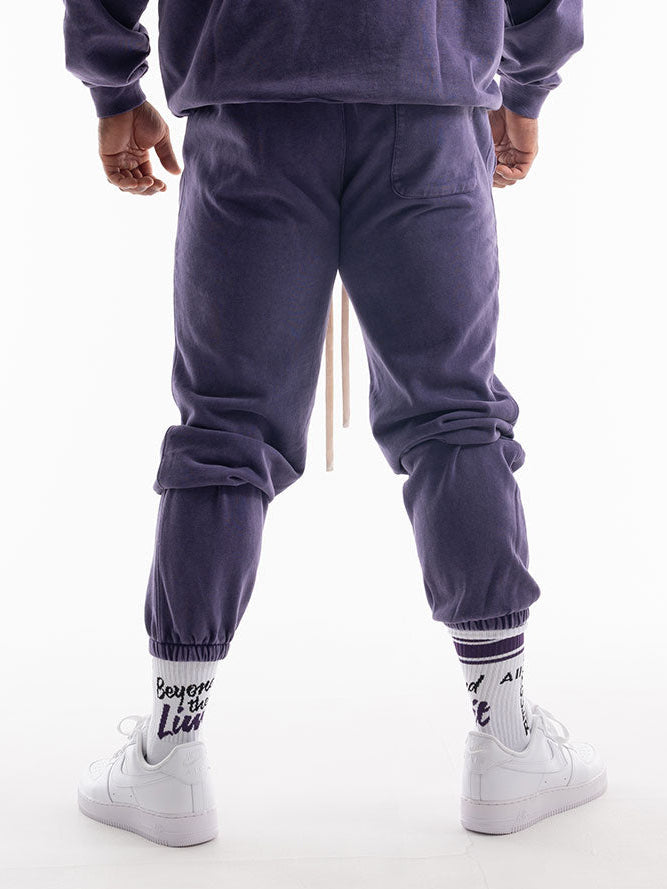 SWEAT PANTS VINTAGE LOGO(PURPLE)