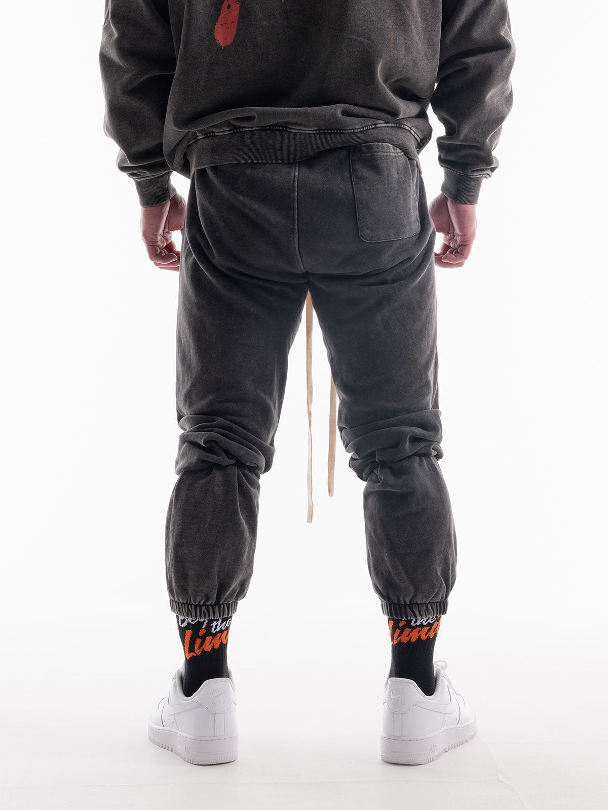 SWEAT PANTS VINTAGE LOGO(DARK GRAY)