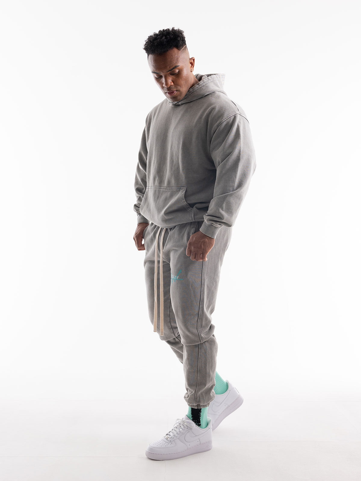 SWEAT PANTS VINTAGE LOGO(LIGHT GRAY)
