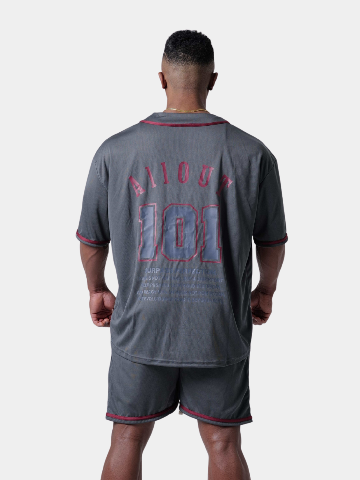 BASEBALL SHIRT LEGACY 101 GRAY