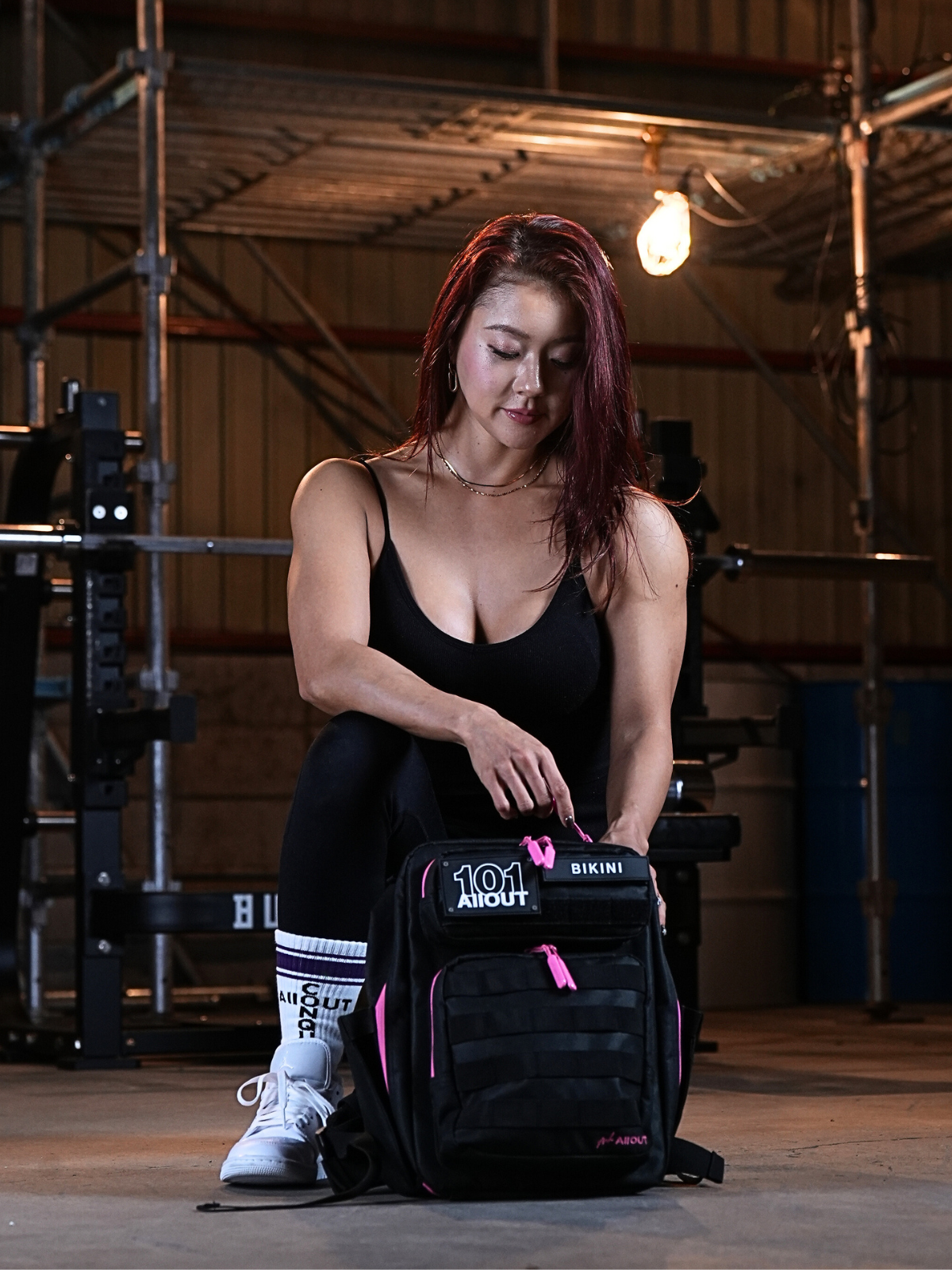 AllOUT BACKPACK 15L BLACK and PINK