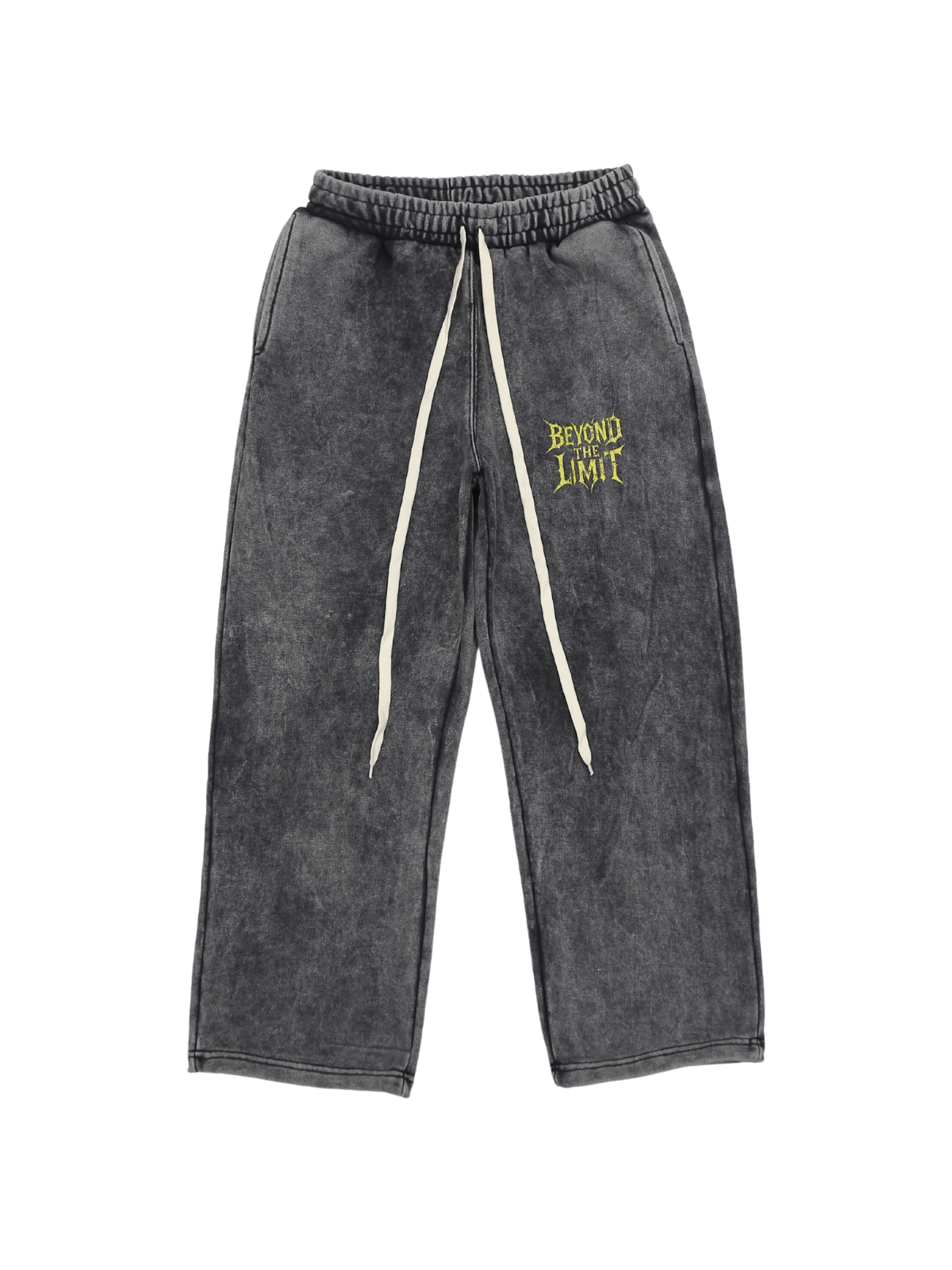 SWEAT PANTS SPRAY (BLACK)