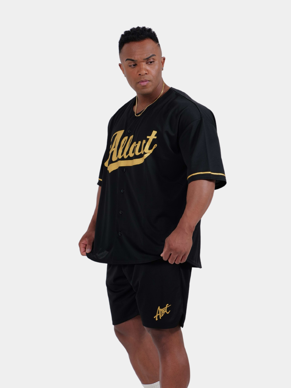 BASEBALL SHIRT BLACK×GOLD