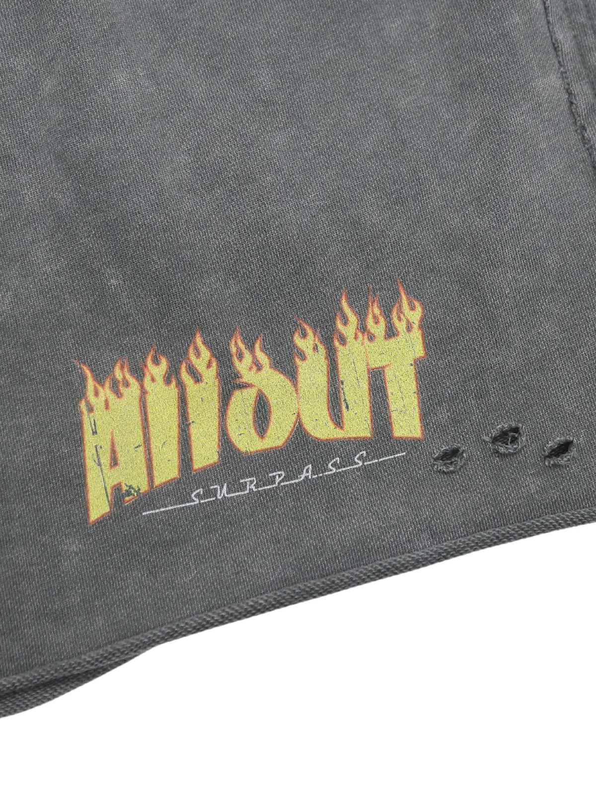 SWEAT SHORTS | DISTRESSED FLAME