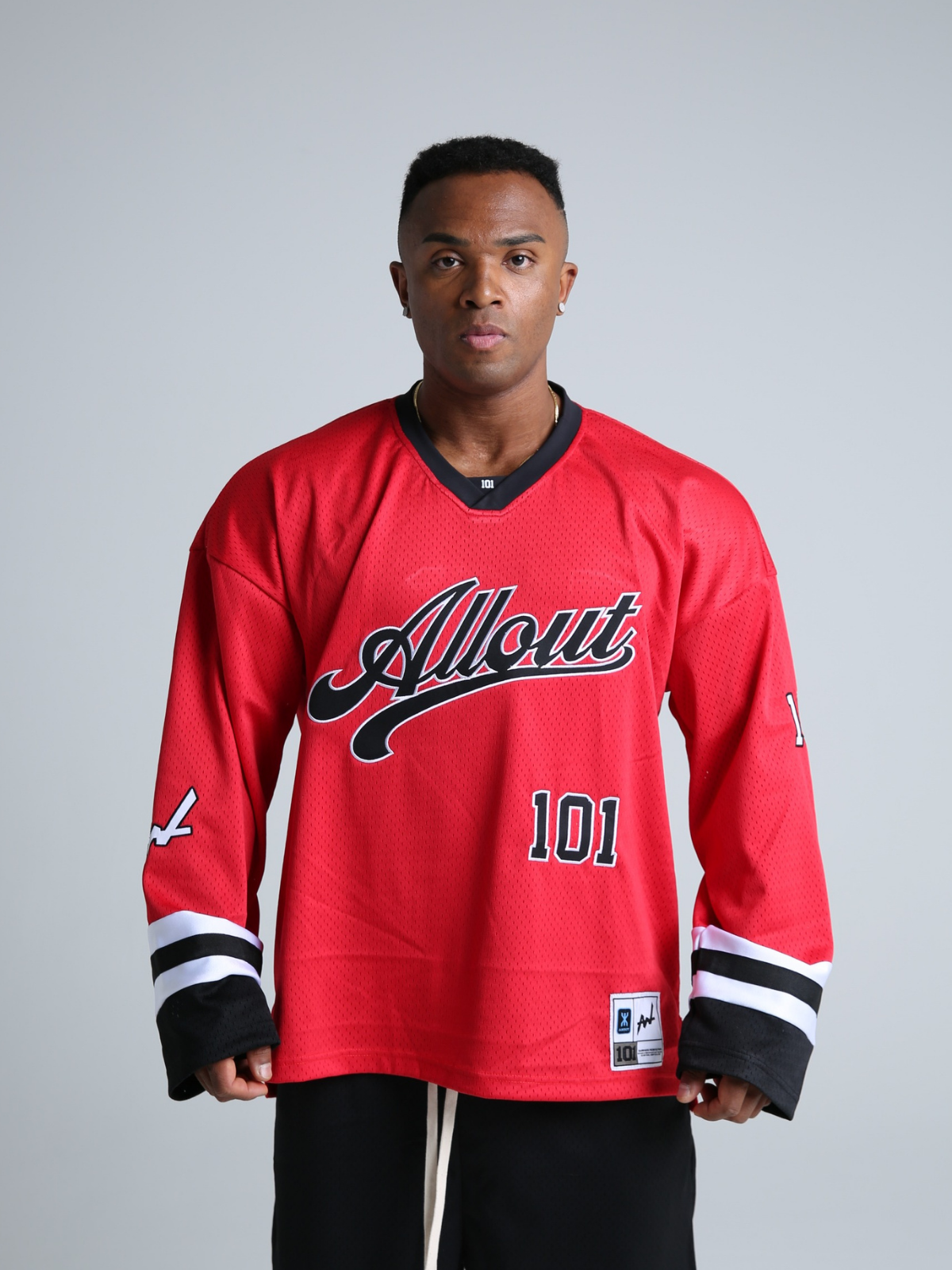HOCKEY SHIRT STRIVE LONG SLEEVE RED