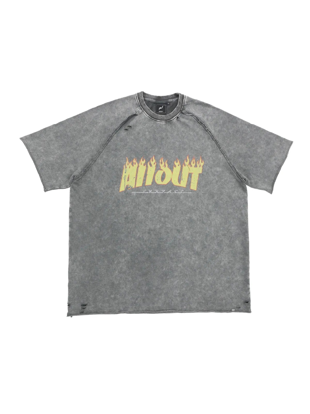 SWEAT TEE | DISTRESSED FLAME