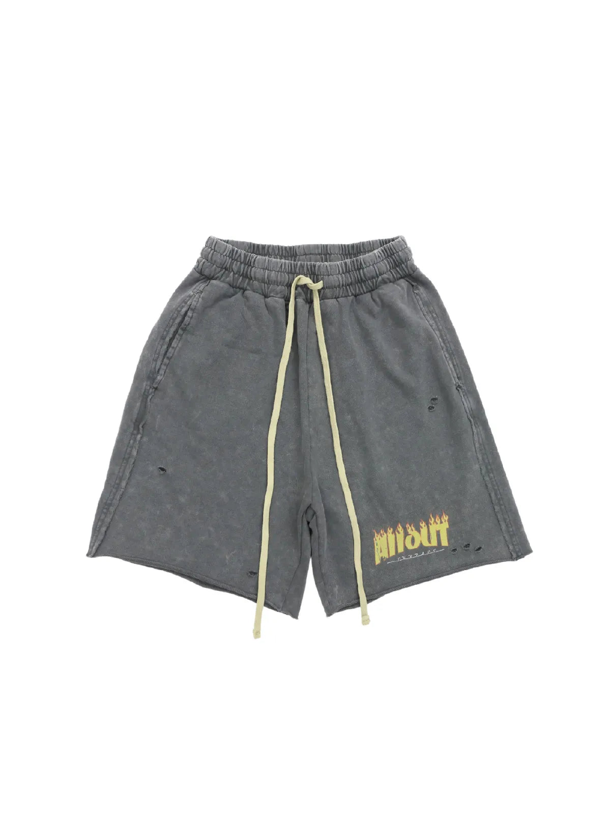 SWEAT SHORTS | DISTRESSED FLAME