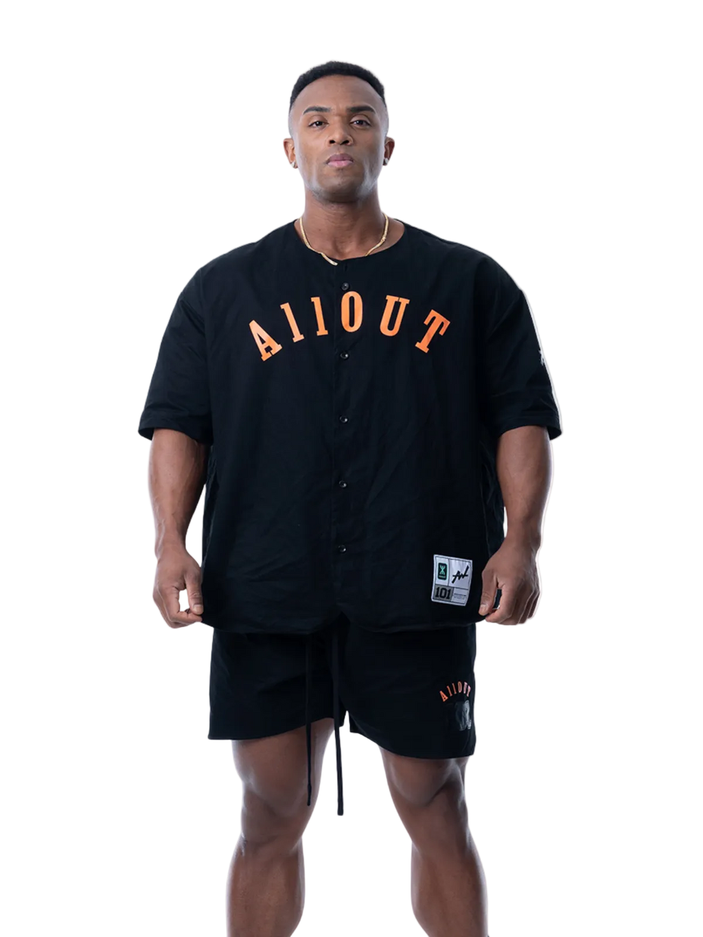 BASEBALL SHIRT BLACK TWILL