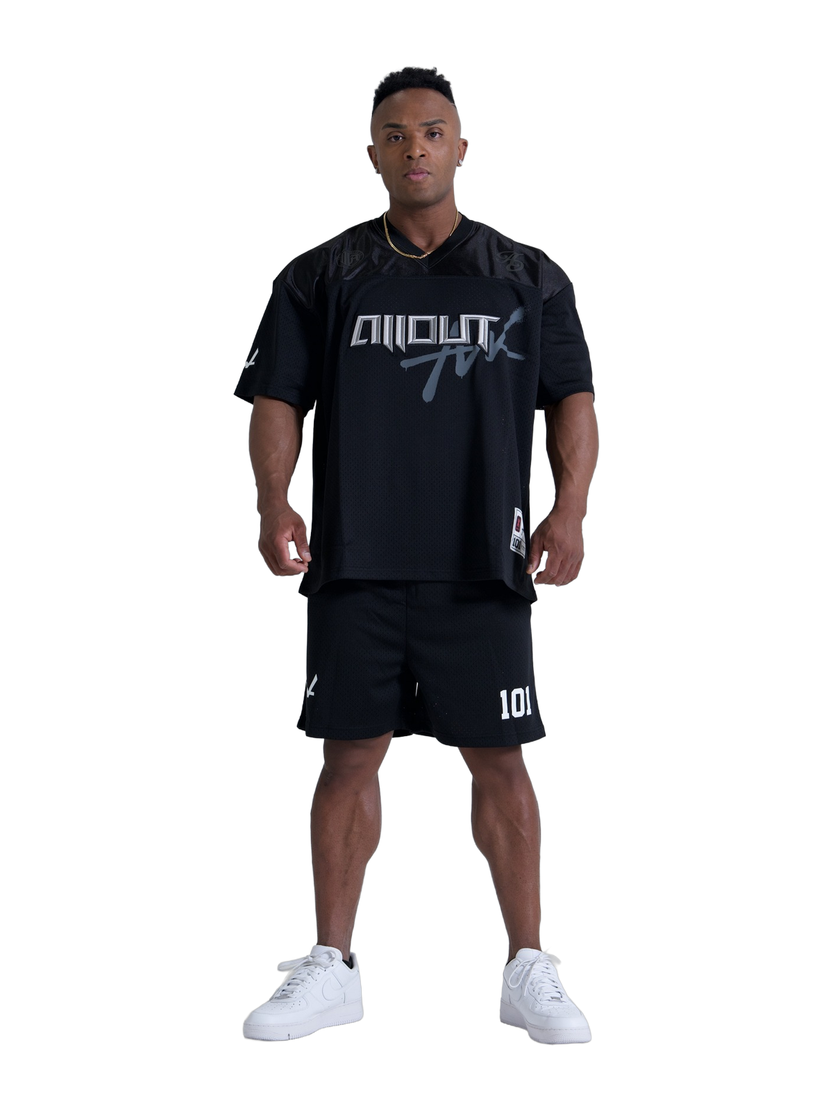 HOCKEY SHIRT STEALTH BLACK モデル着用 フロント