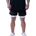 MESH SHORTS RUBBER TAG【BLACK】