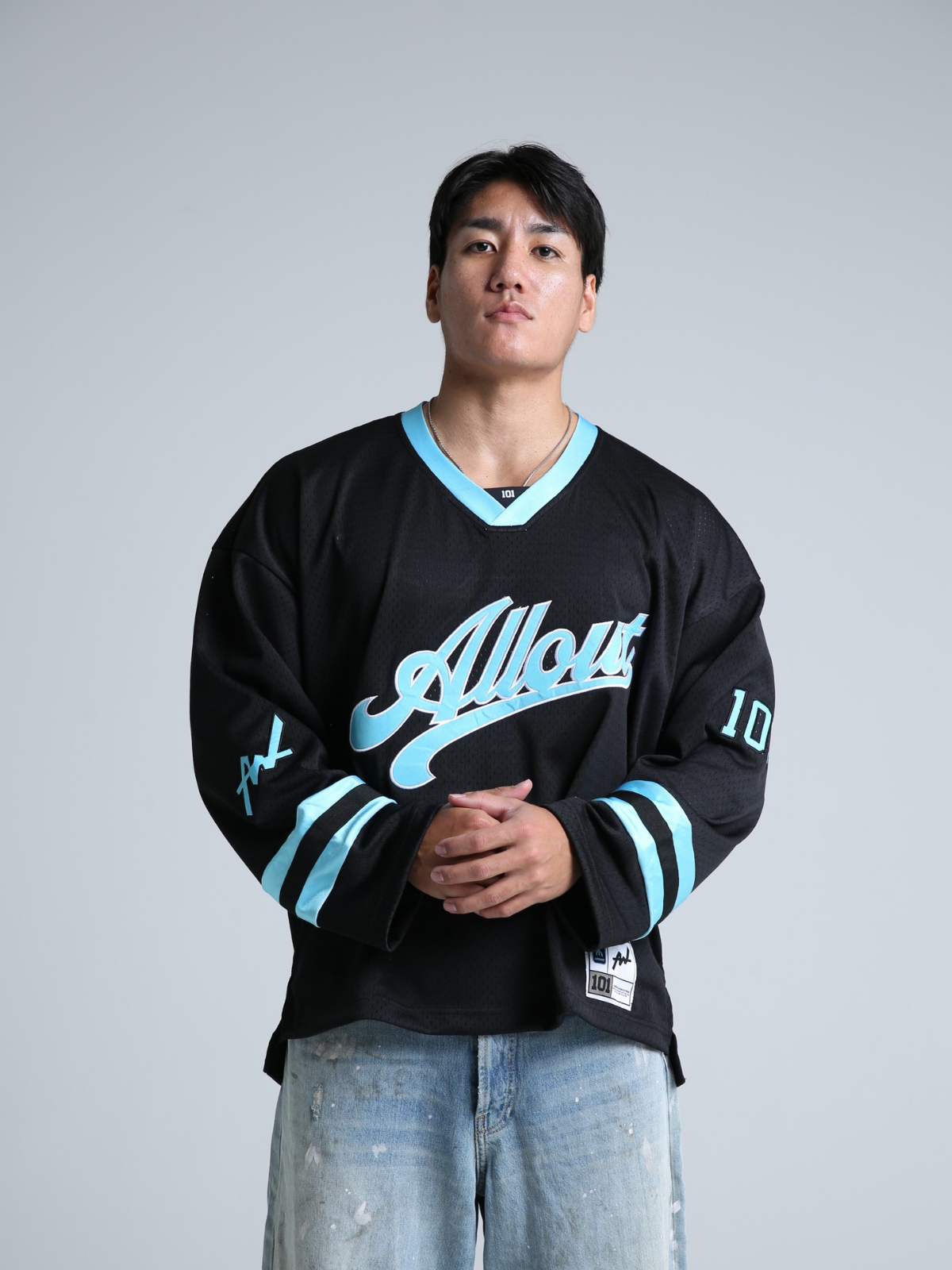 HOCKEY SHIRT STRIVE LONG SLEEVE BLACK