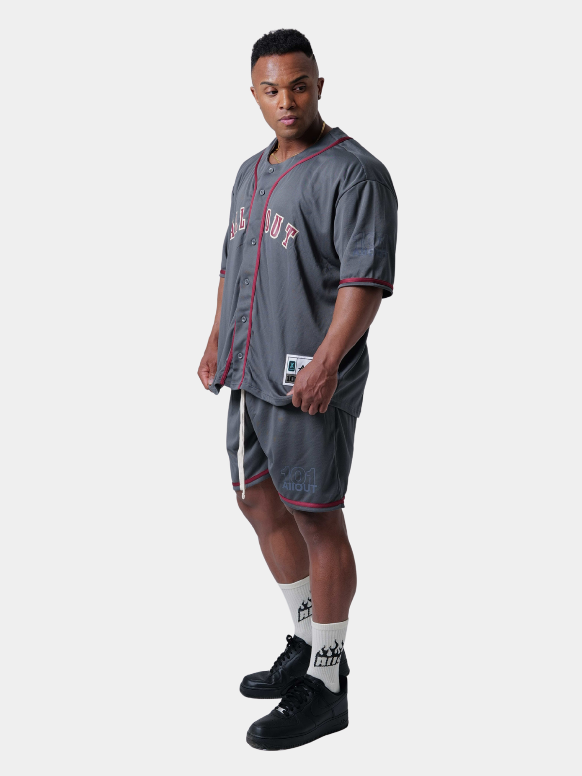 BASEBALL SHIRT LEGACY 101 GRAY