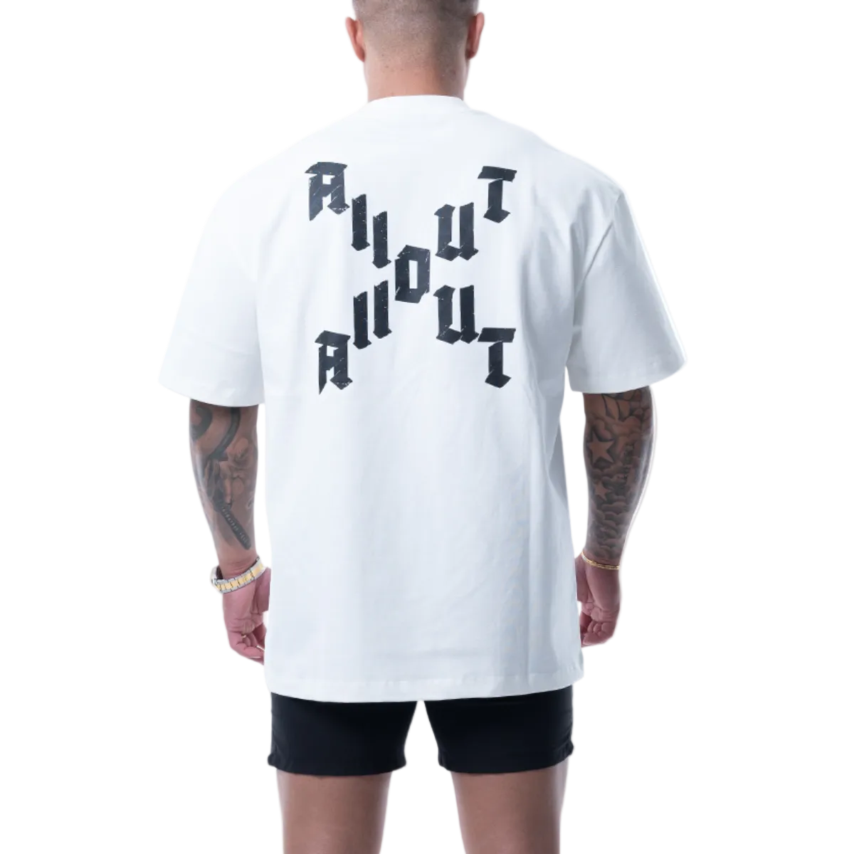 T-shirt DIAGONAL CROSS【WHITE】